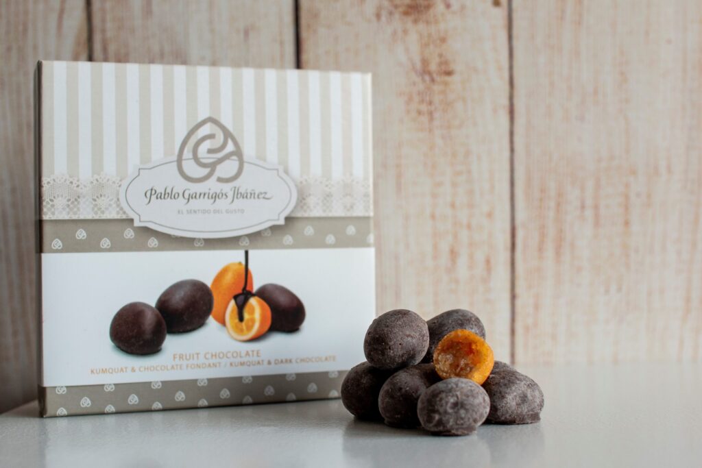 Kumquat y chocolate fondant