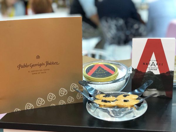 Pairing Turrón de Jijona Pablo Garrigís Ibáñez and Caviar Nacarii at Alimentaria Barcelona 2018